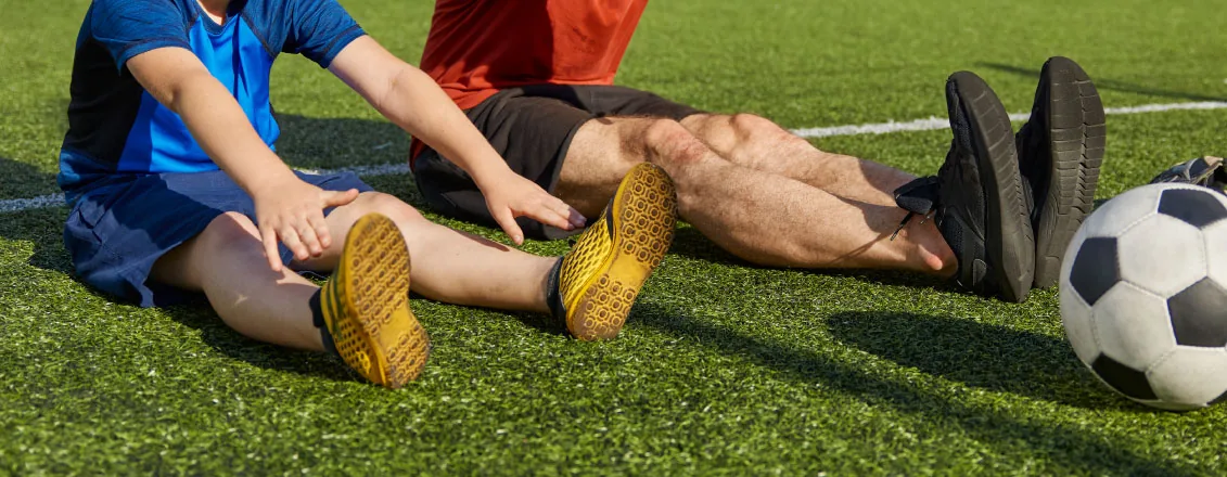 Rehabilitación deportiva de futbolista con fisioterapeuta en Kinetria Polanco Ciudad de México