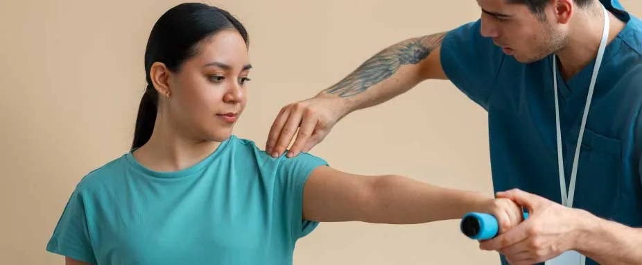 Sesión de rehabilitación deportiva en Kinetria