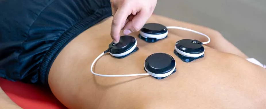 Sesión de descargas musculares en Kinetria